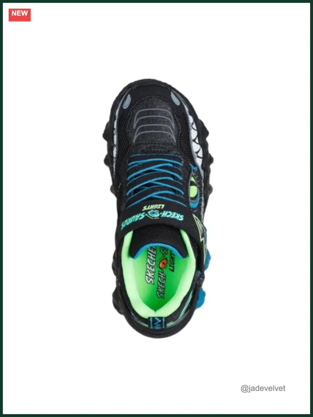 Light-Up Dinosaur Sneakers with Adaptive Closure
